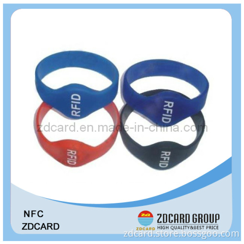 ISO14443 NFC RFID Silicone Wristband/Bracelet Tag Waterproof